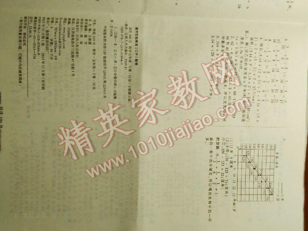 2016年王朝霞培優(yōu)100分五年級(jí)數(shù)學(xué)下冊(cè)蘇教版 第1頁(yè)