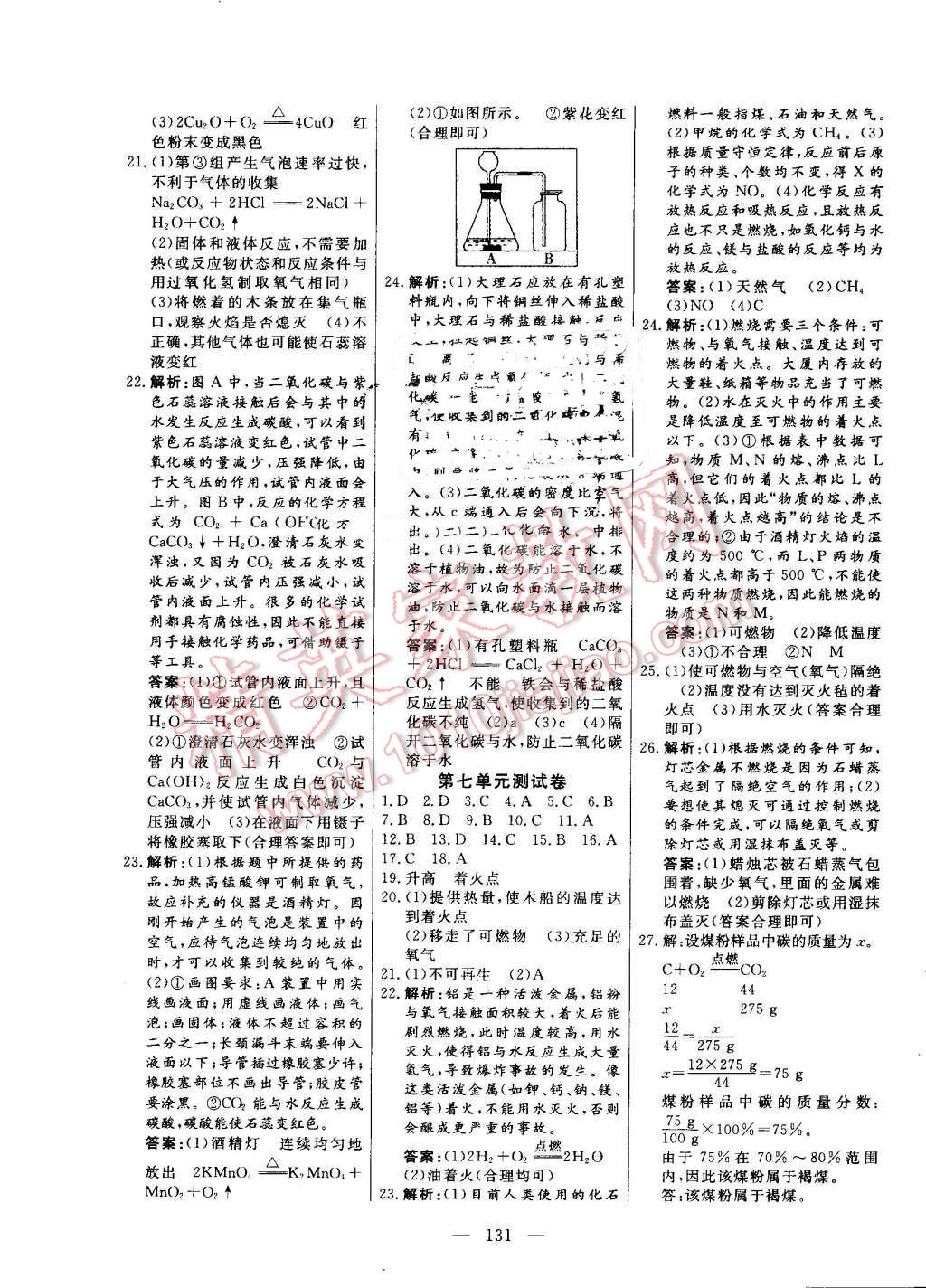 2016年自主訓(xùn)練九年級(jí)化學(xué)上冊(cè)人教版 第19頁(yè)