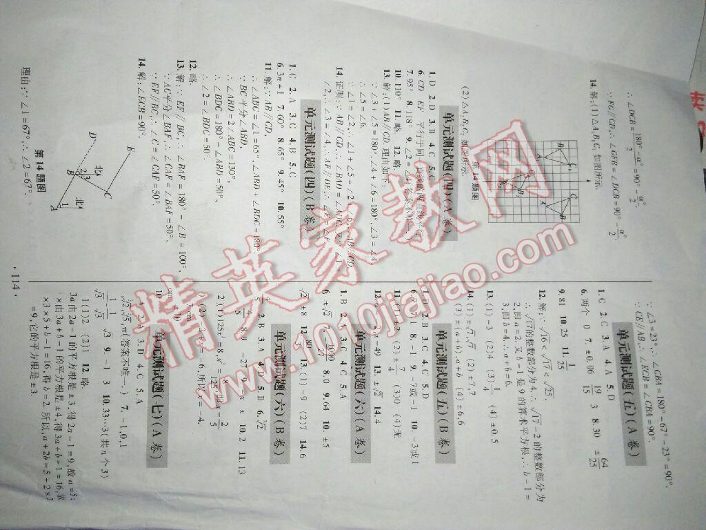 2016年單元自測試卷七年級數(shù)學(xué)下冊 第2頁