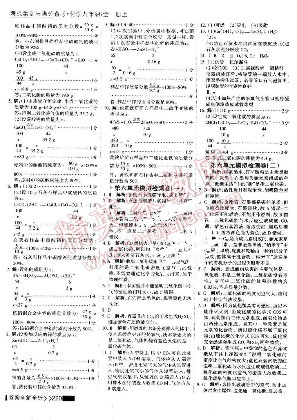 2016年考點(diǎn)集訓(xùn)與滿分備考九年級(jí)化學(xué)全一冊(cè)上 第65頁(yè)