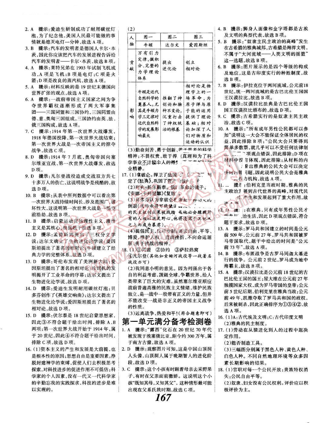 2016年全优课堂考点集训与满分备考九年级历史全一册上人教版 第19页