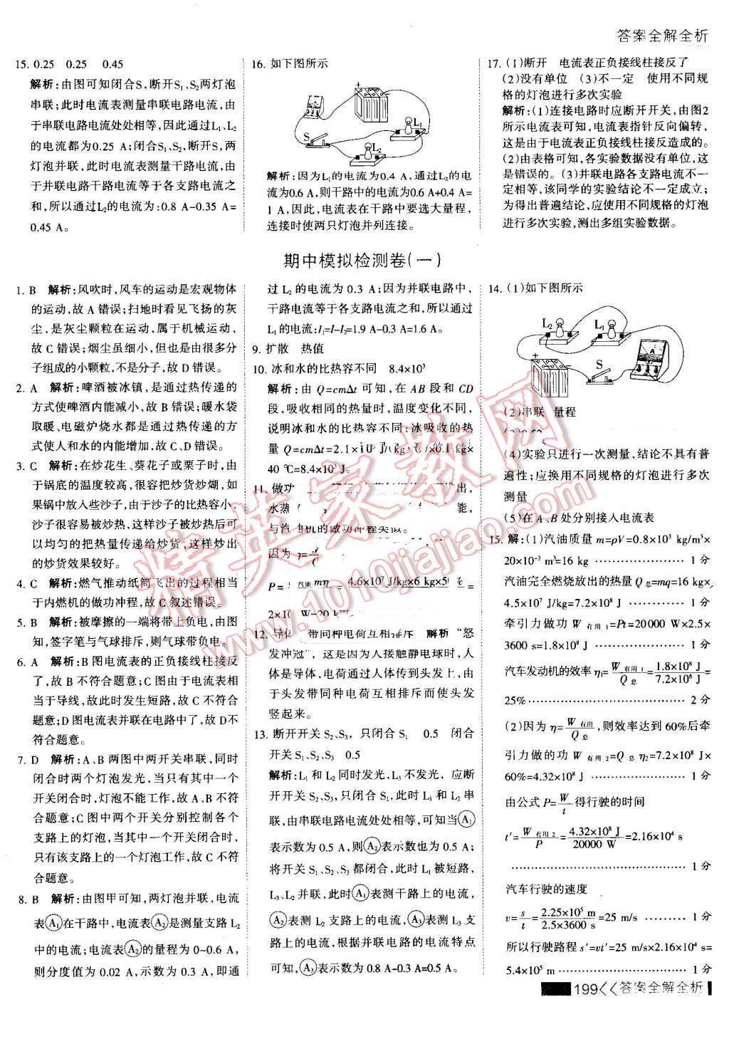 2016年考點(diǎn)集訓(xùn)與滿分備考九年級物理全一冊上 第23頁