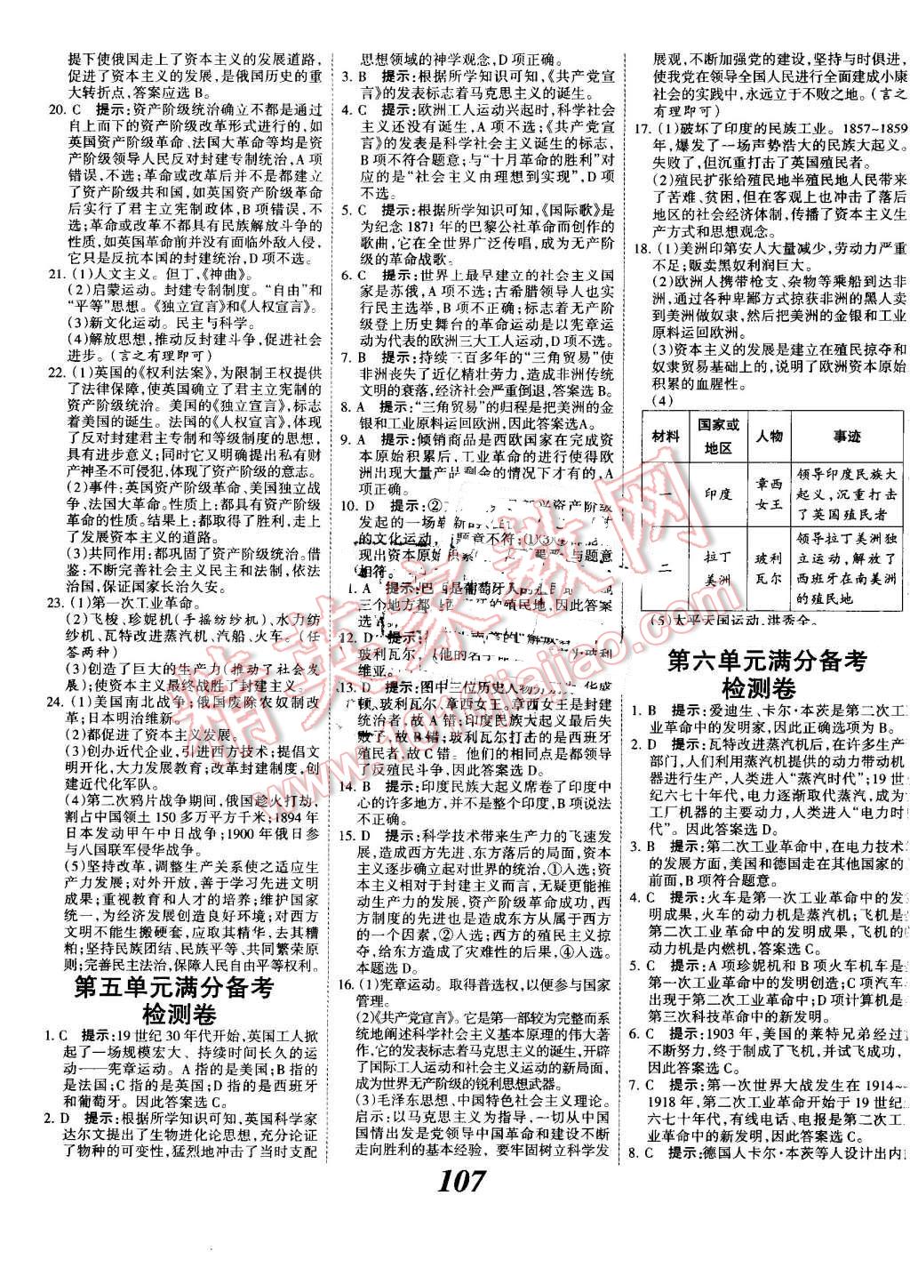 2016年全優(yōu)課堂考點集訓(xùn)與滿分備考九年級歷史全一冊上冀人民版 第11頁