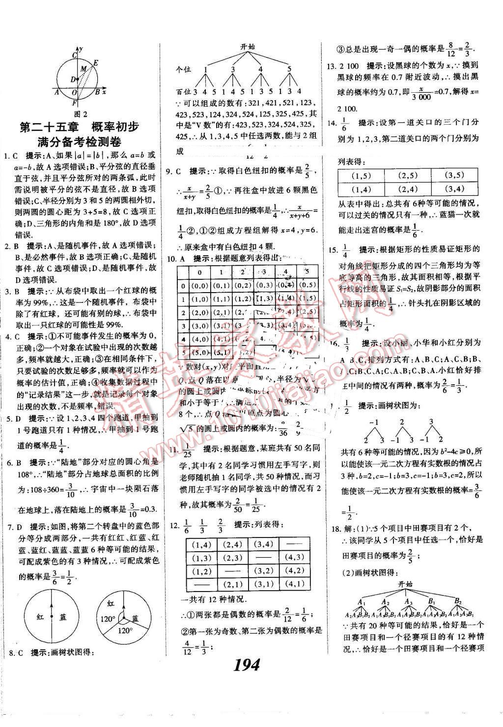 2016年全優(yōu)課堂考點(diǎn)集訓(xùn)與滿分備考九年級(jí)數(shù)學(xué)全一冊(cè)上人教版 第50頁(yè)