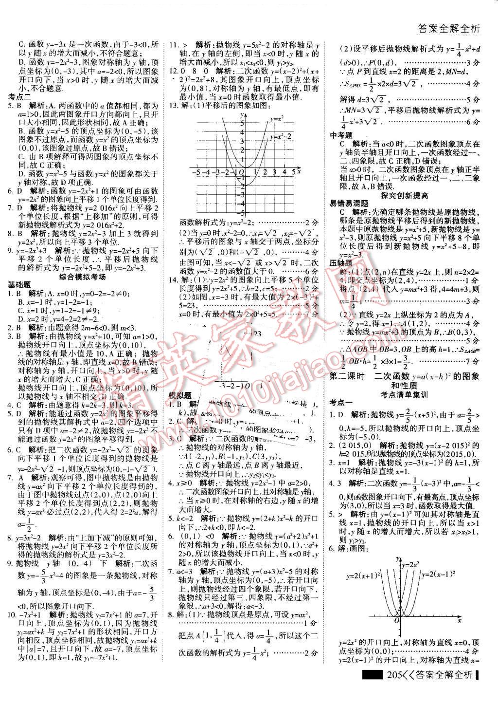 2016年考點集訓與滿分備考九年級數(shù)學全一冊上 第13頁