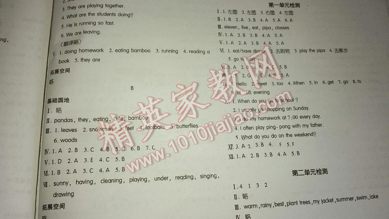 2016年新編基礎(chǔ)訓(xùn)練五年級英語下冊人教版 第6頁