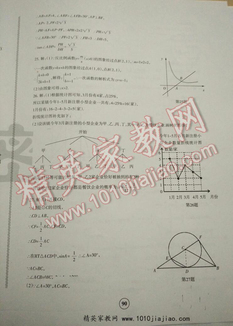 青海省中考密卷考前預(yù)測(cè)數(shù)學(xué) 第16頁