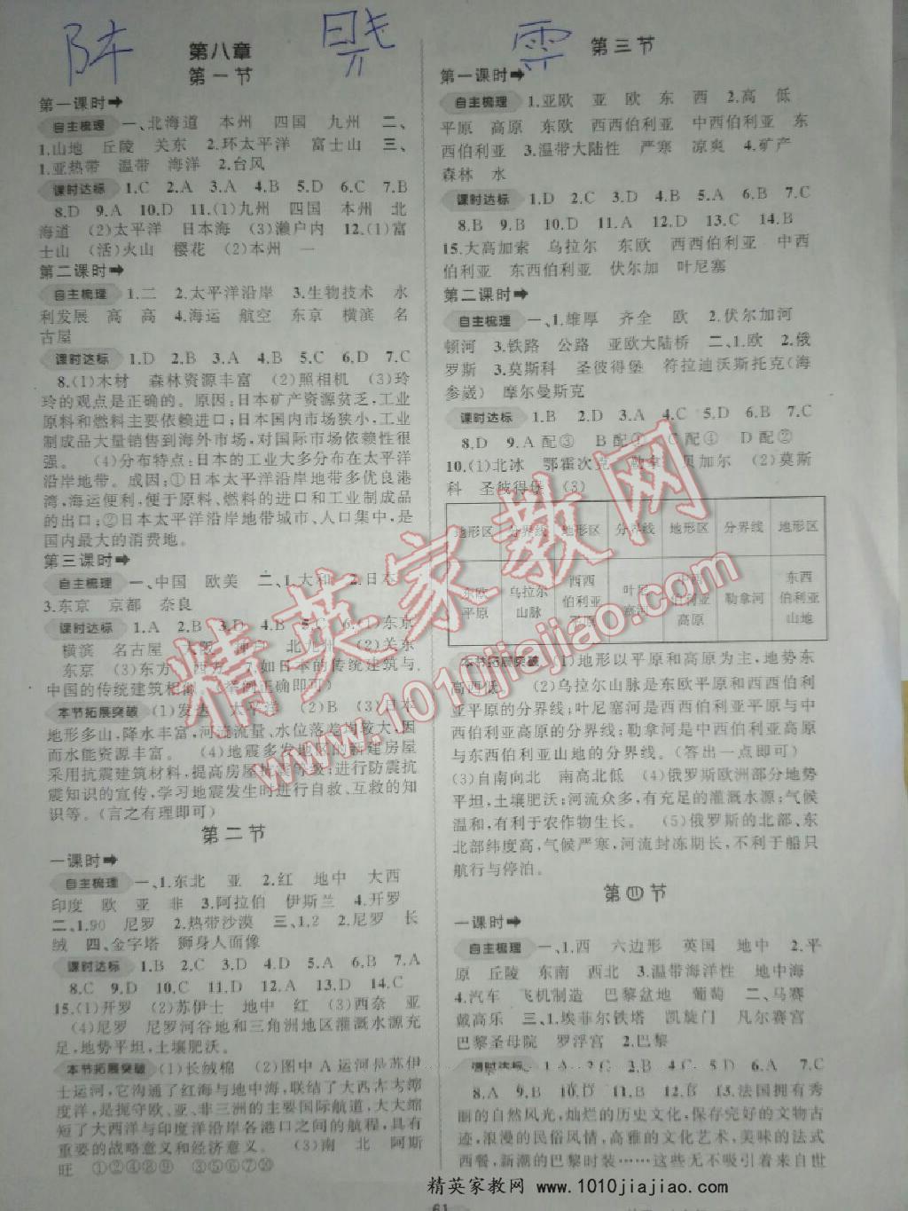 2015年新課程學(xué)習(xí)與測評七年級地理下冊課標(biāo)版B 第15頁