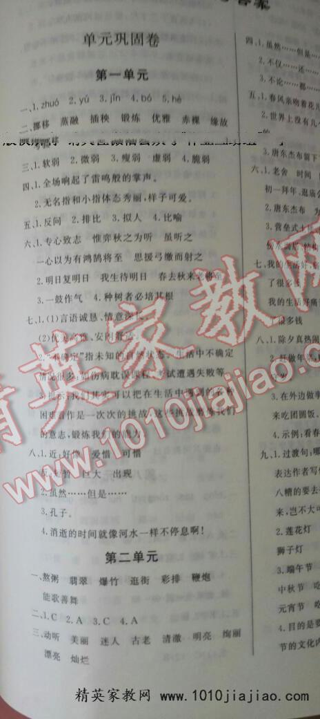 2015年亮點(diǎn)激活精編提優(yōu)大試卷六年級(jí)語(yǔ)文下冊(cè)人教版 第9頁(yè)