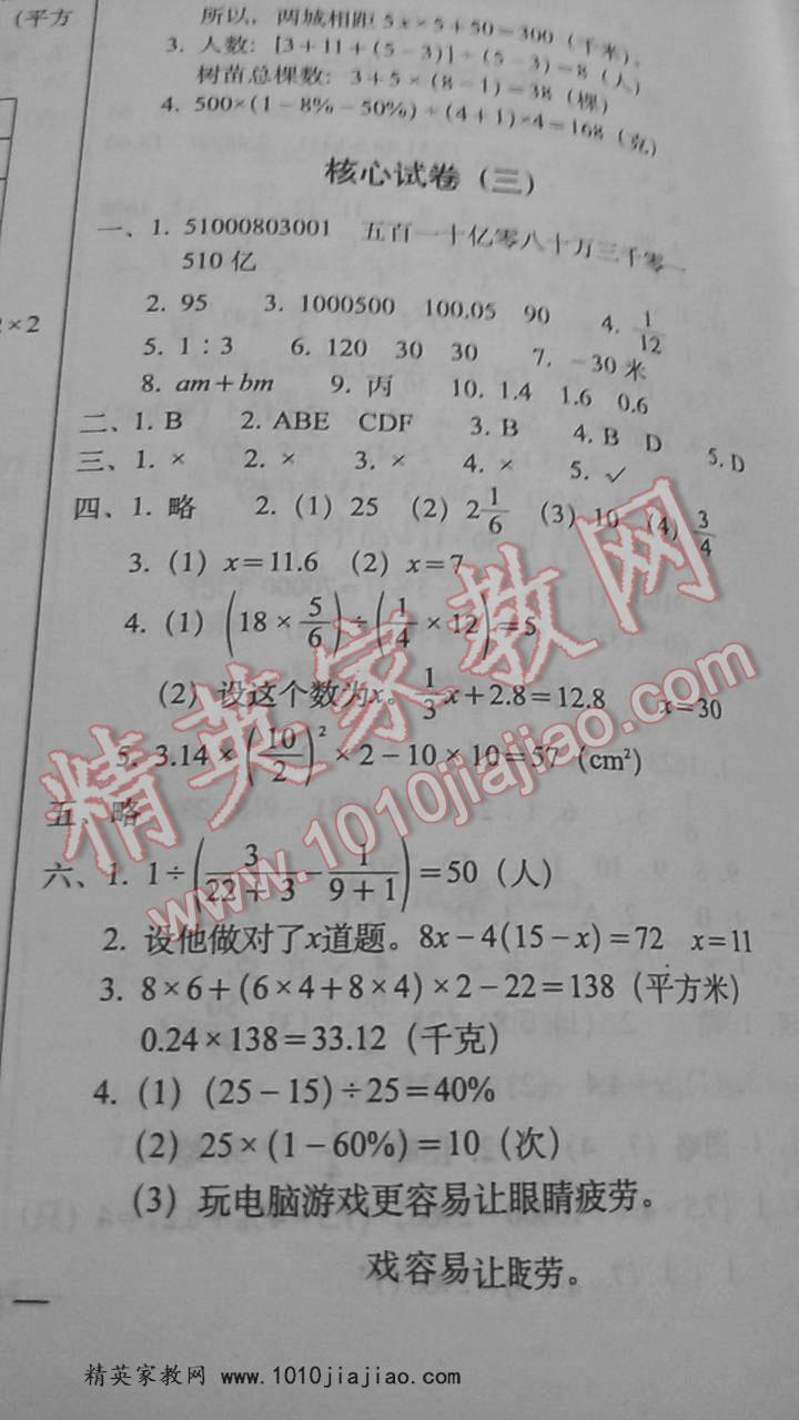 小學(xué)升初中核心試卷數(shù)學(xué) 第4頁(yè)