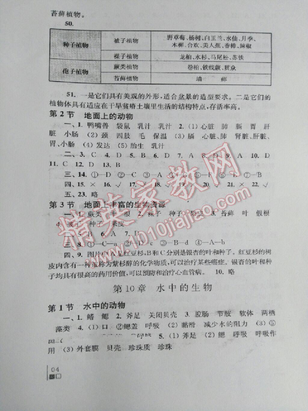 2014年生物學補充習題七年級下冊蘇科版 第12頁