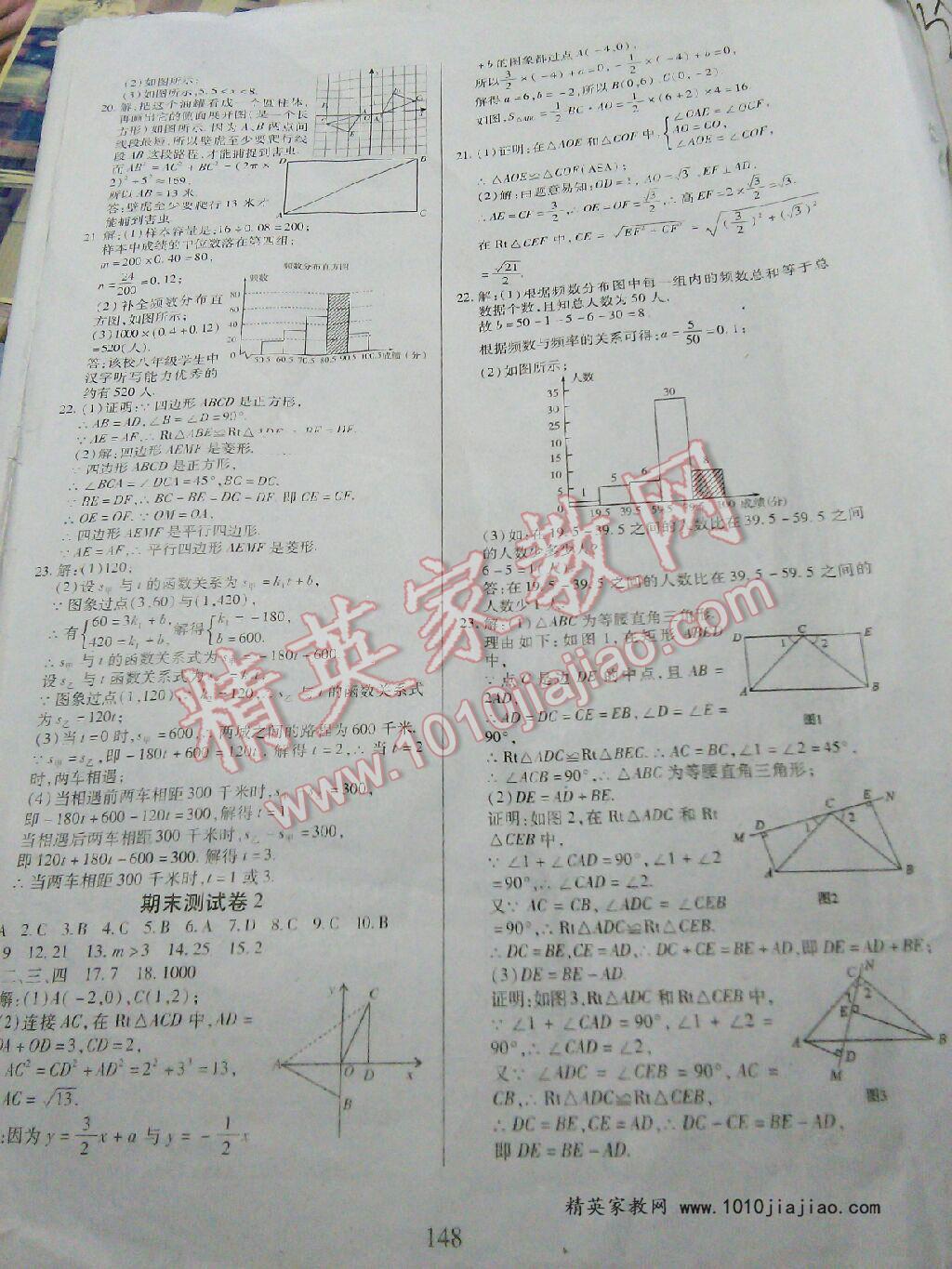 2016年有效课堂课时导学案八年级数学下册人教版 第52页