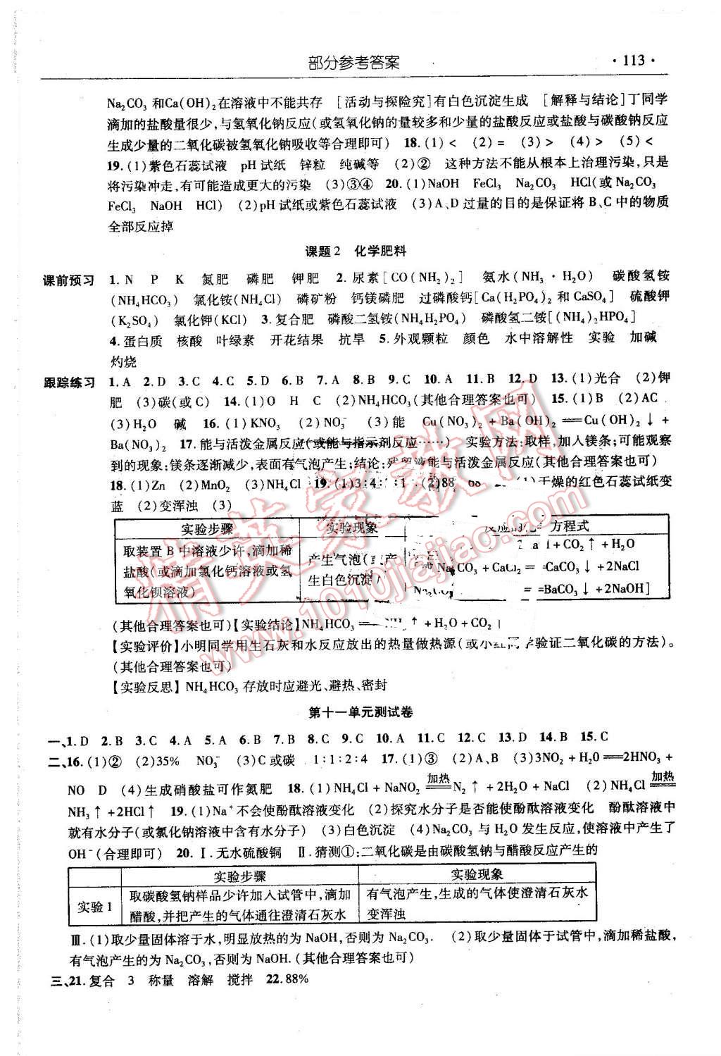 2015年化學(xué)指導(dǎo)用書九年級下冊 第5頁