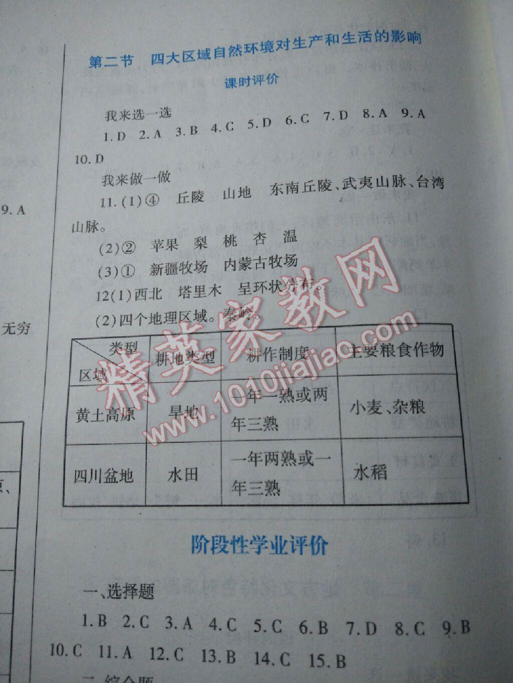 2016年自主合作探究新課程學(xué)習(xí)與評價(jià)七年級地理下冊中圖版 第15頁