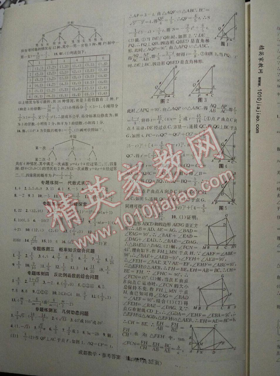 2016年中考2号成都考试说明的说明数学 第19页