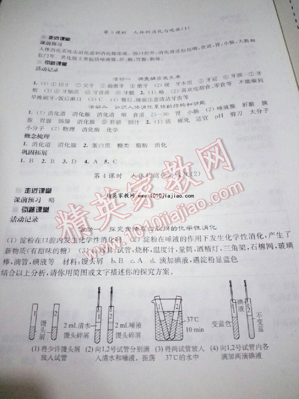 2016年伴你學(xué)七年級生物學(xué)下冊蘇教版 第4頁