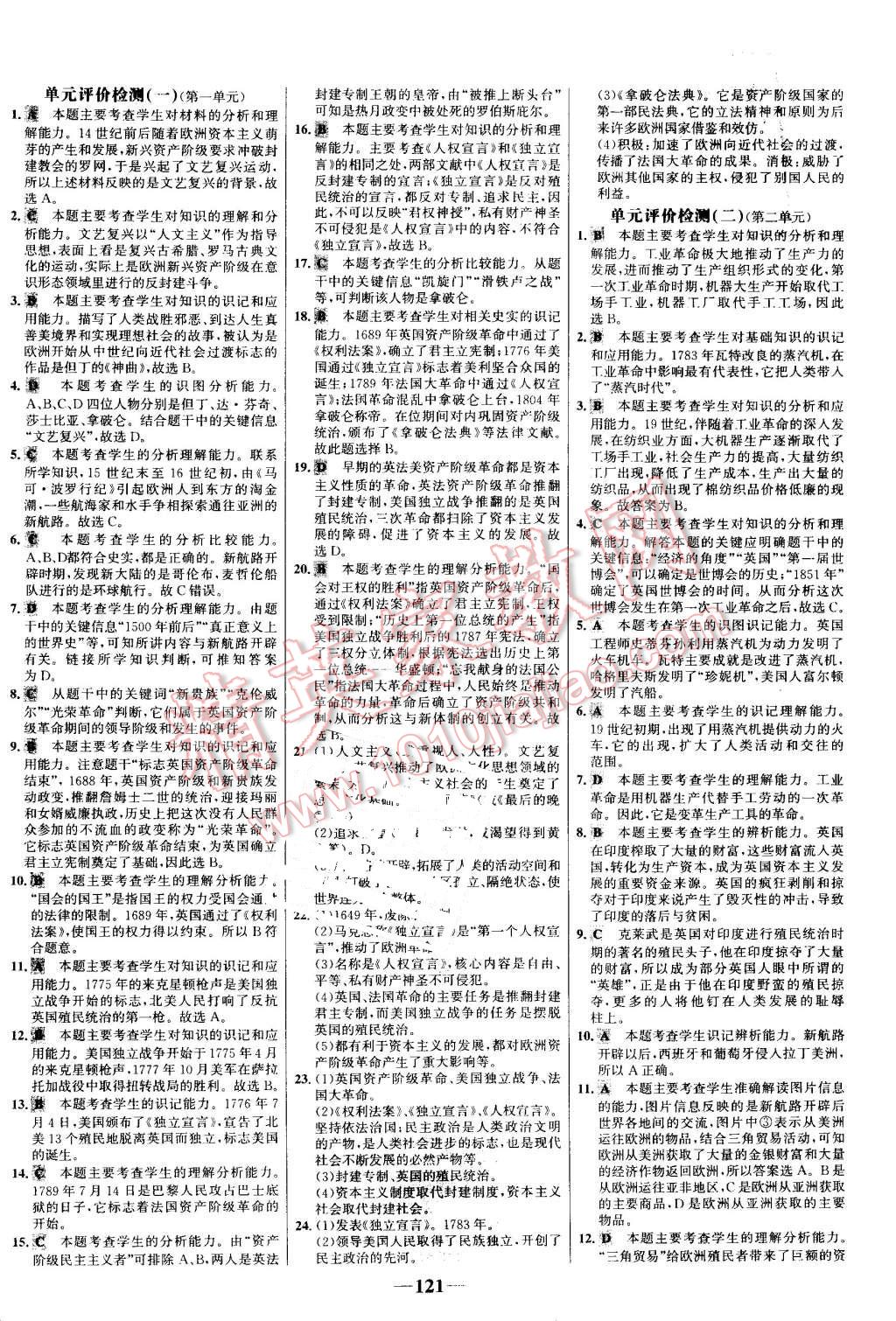 2016年世紀(jì)金榜金榜學(xué)案九年級(jí)歷史上冊(cè)北師大版 第13頁(yè)