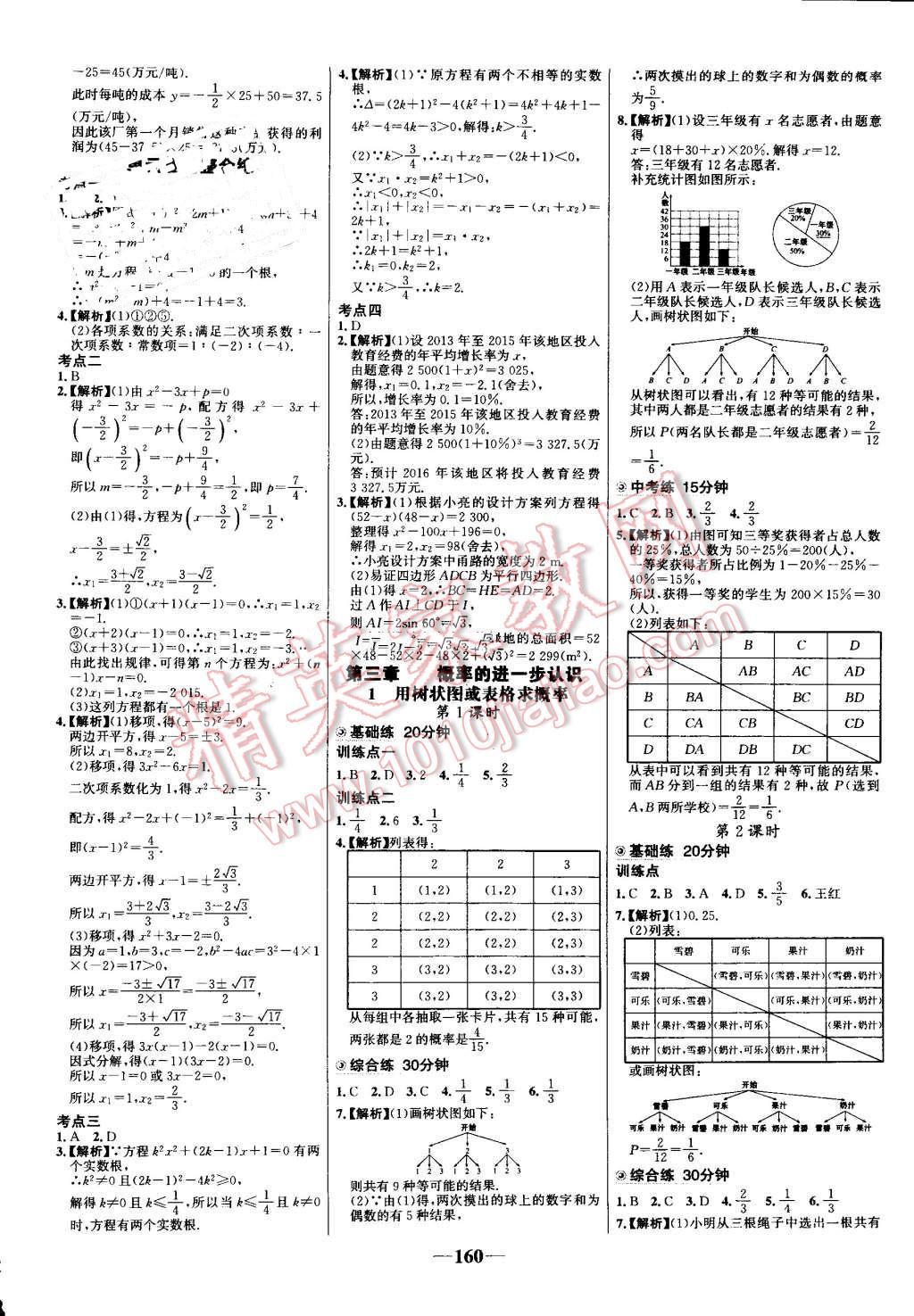 2016年世紀金榜百練百勝九年級數(shù)學(xué)上冊北師大版 第10頁