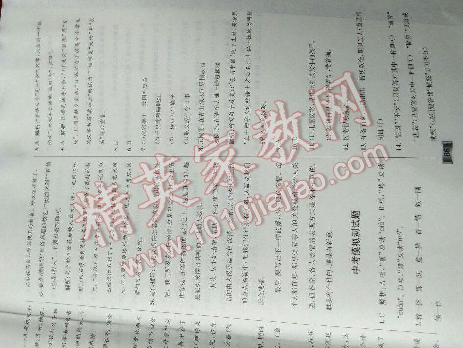 2016年湘教考苑單元測試卷七年級語文下冊北師大版 第29頁