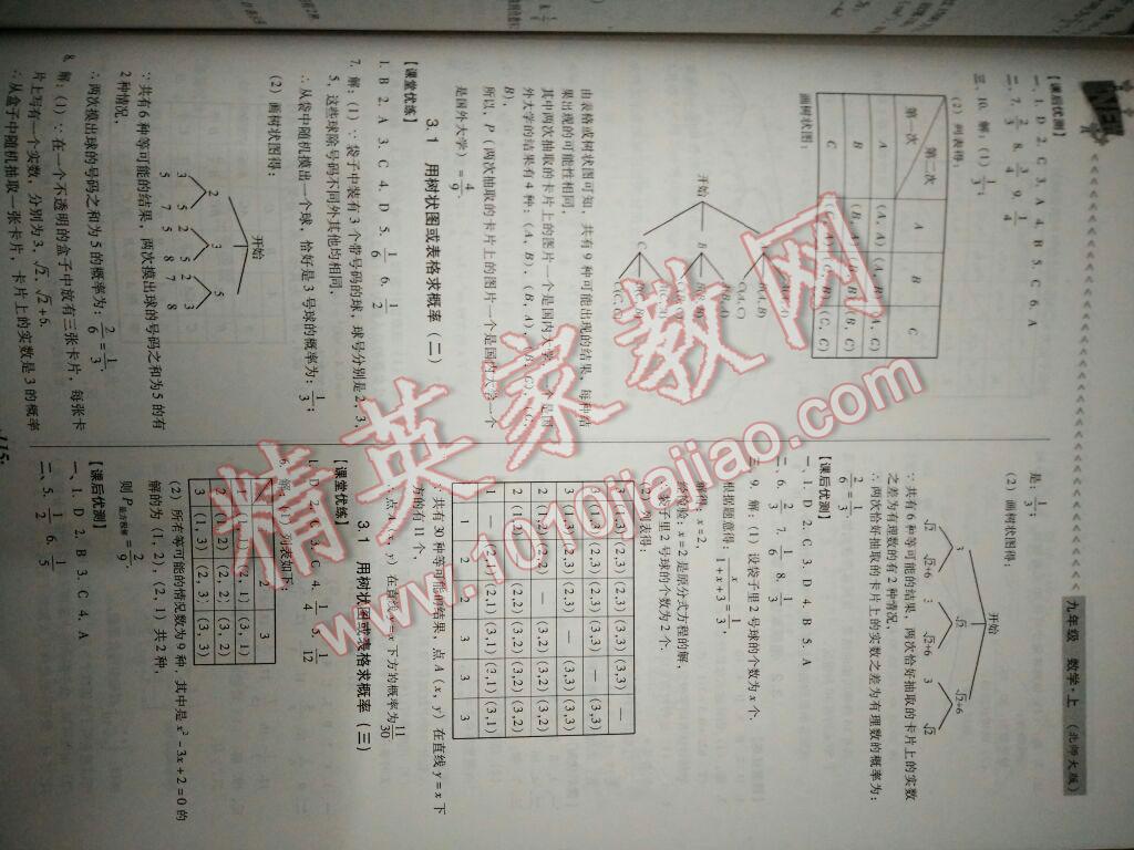 2016年全优点练课计划九年级数学上册北师大版 第15页