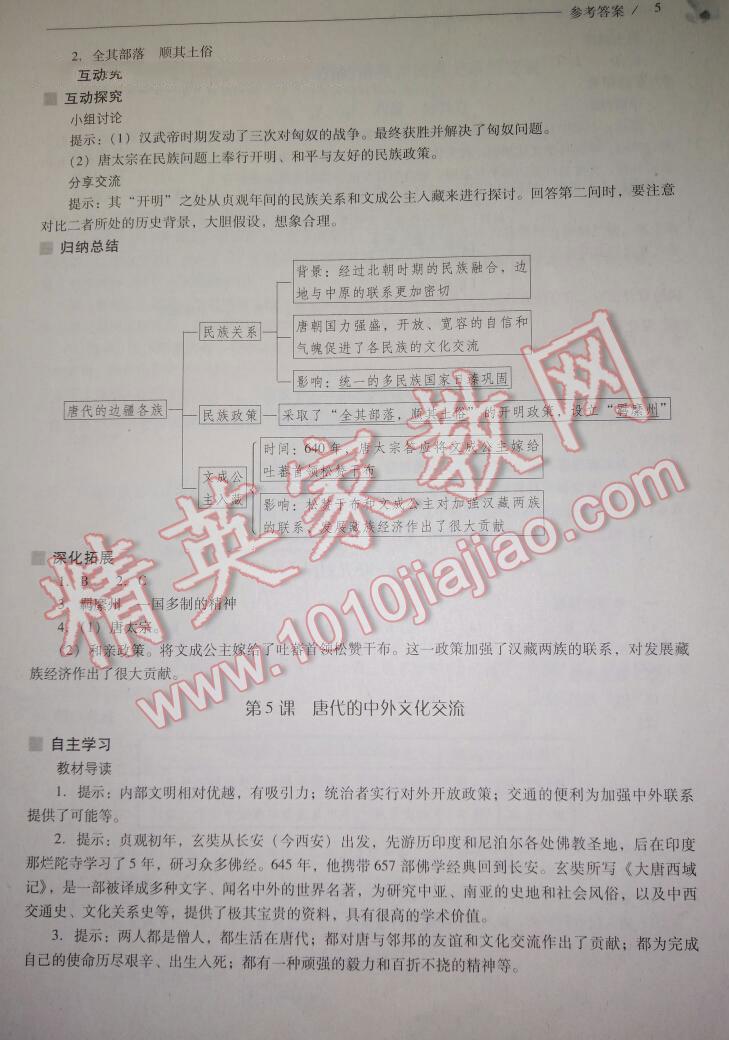 2016年新课程问题解决导学方案七年级中国历史下册华东师大版 第91页