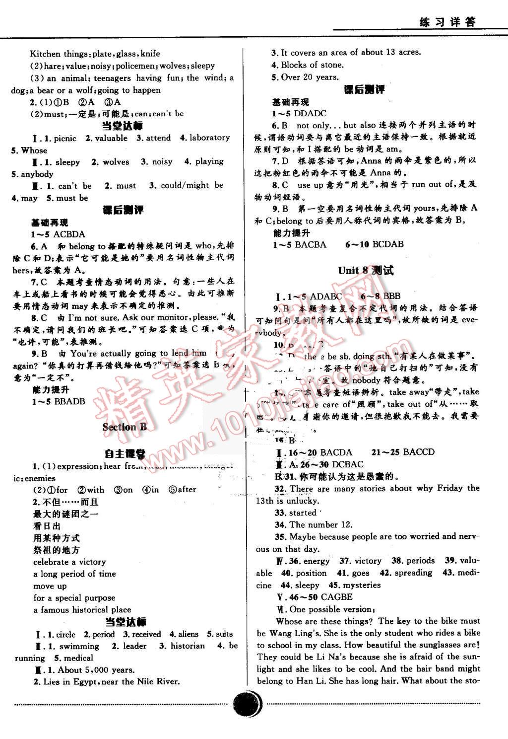 2016年奪冠百分百初中精講精練九年級(jí)英語全一冊(cè)人教版 第13頁