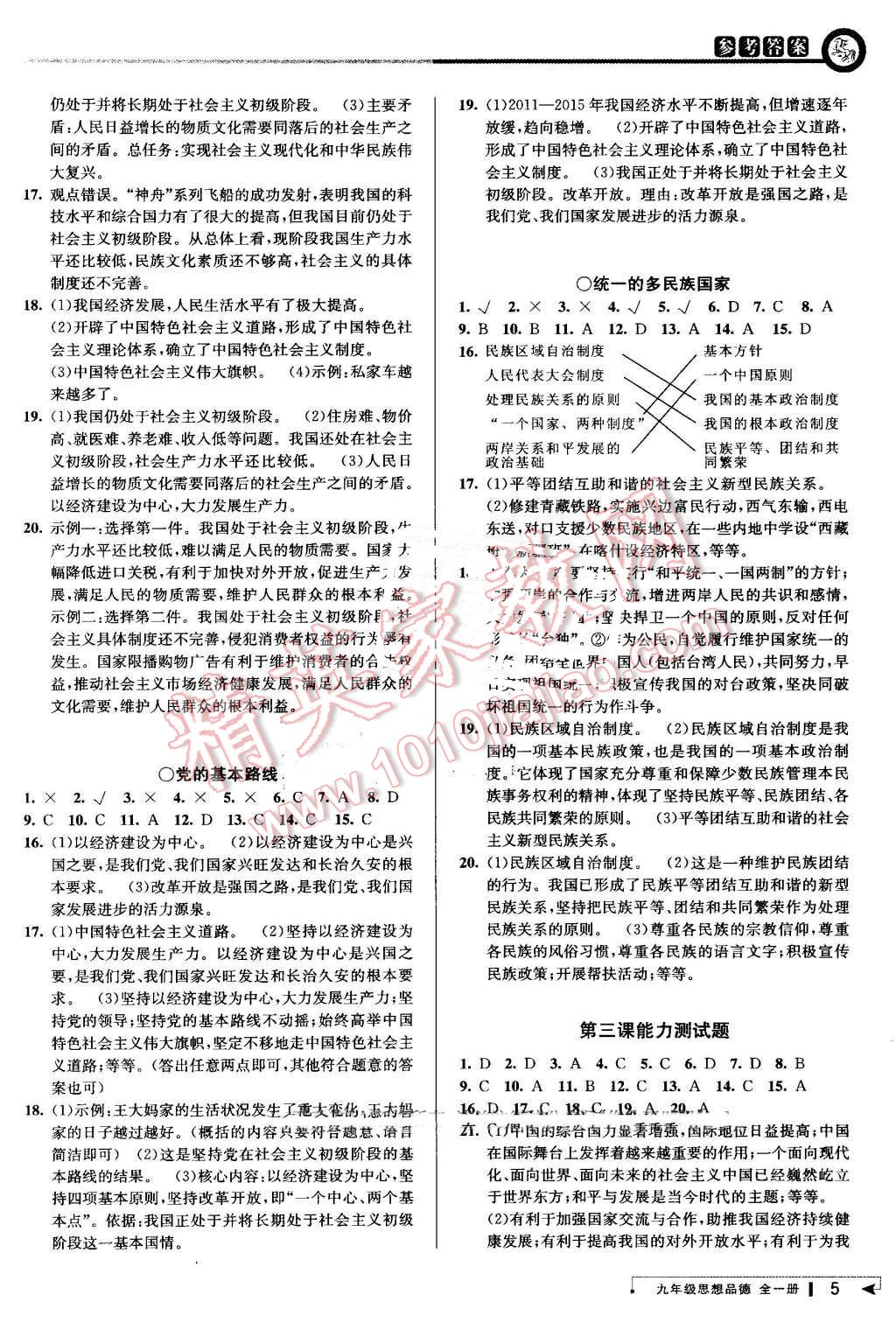 2016年教與學(xué)課程同步講練九年級(jí)思想品德全一冊(cè)人教版 第4頁(yè)