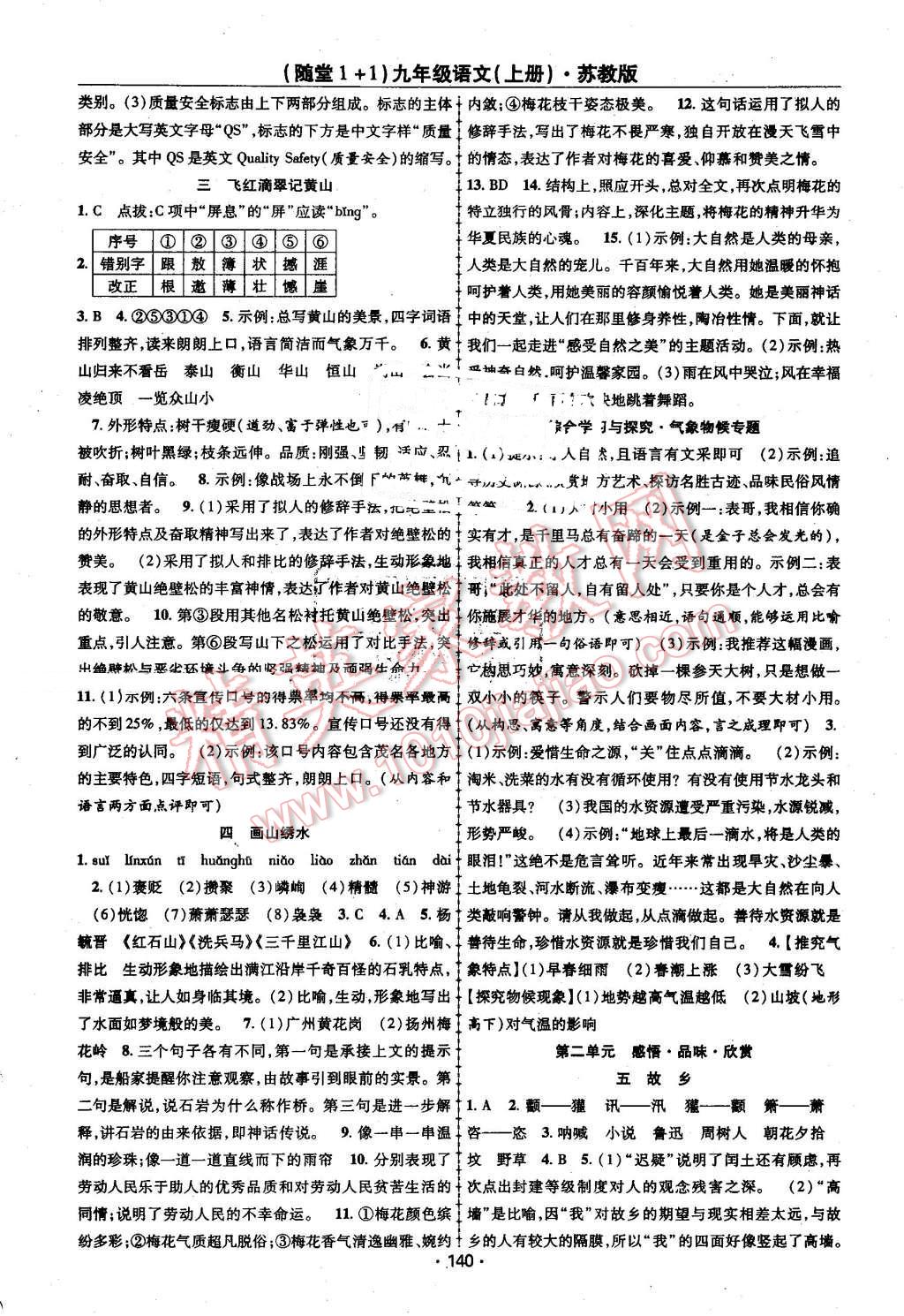 2016年隨堂1加1導(dǎo)練九年級(jí)語(yǔ)文上冊(cè)蘇教版 第2頁(yè)