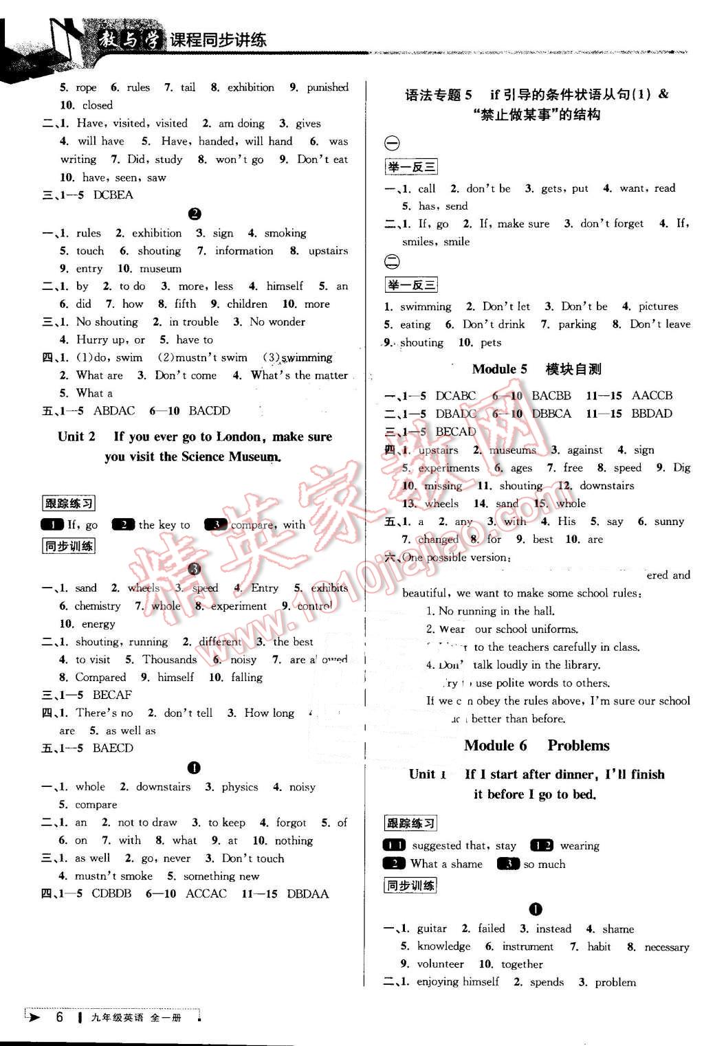 2016年教與學(xué)課程同步講練九年級(jí)英語全一冊外研版 第5頁