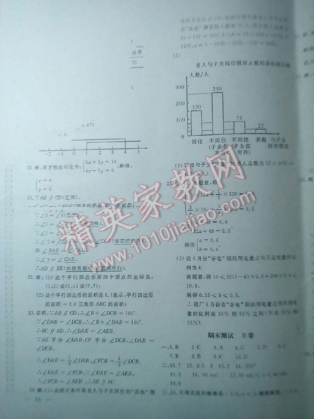 2016年新课堂AB卷七年级数学下册人教版 第11页