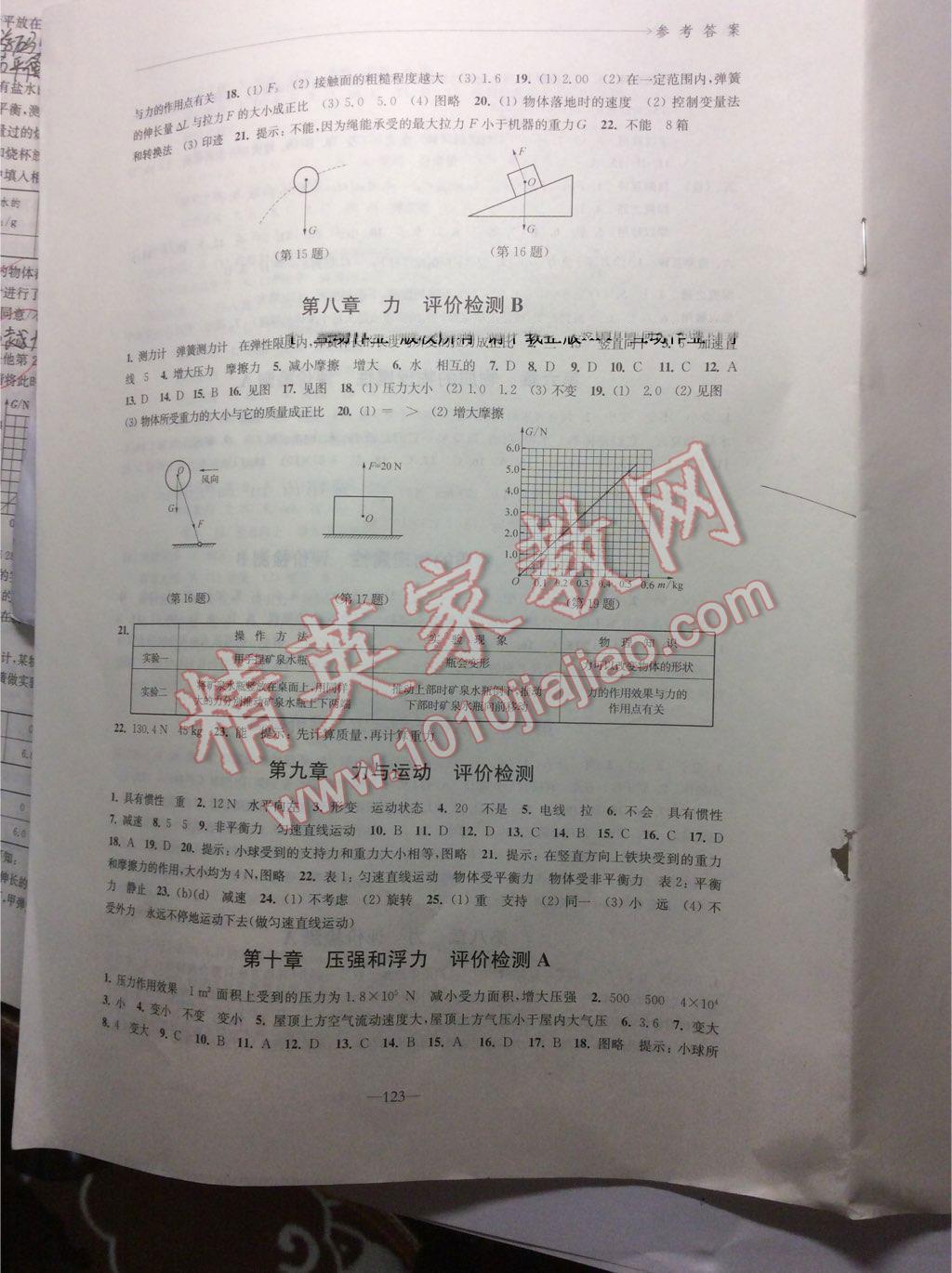 2016年學習與評價八年級物理下冊蘇科版江蘇鳳凰教育出版社 第7頁