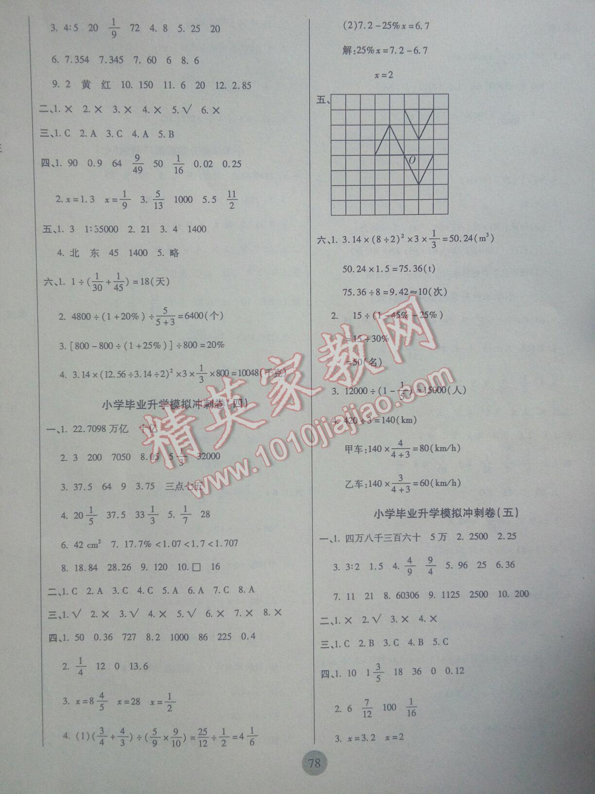 2016年小学毕业升学总复习金榜小状元数学 第6页