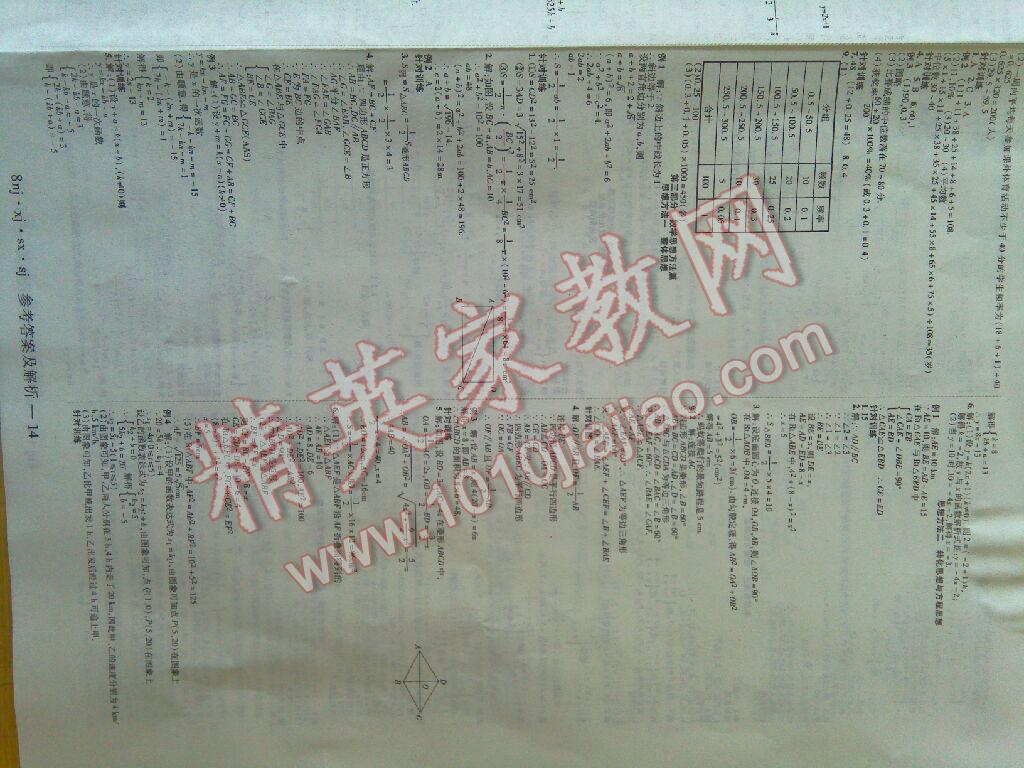 2016年金象教育U計劃學(xué)期系統(tǒng)復(fù)習(xí)暑假作業(yè)八年級數(shù)學(xué)湘教版 第6頁