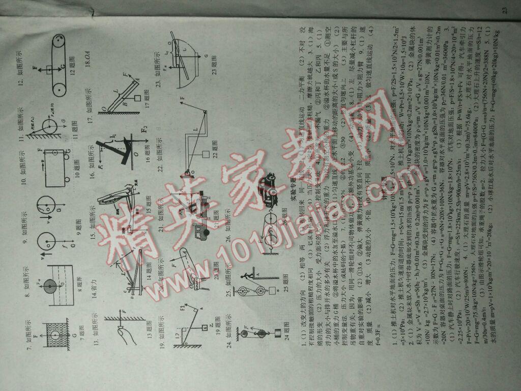 2015年題粹八年級物理下冊 第13頁