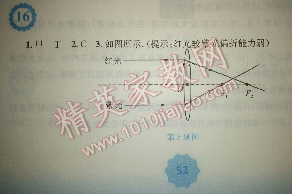 2016年暑假生活八年級物理安徽教育出版社 第13頁