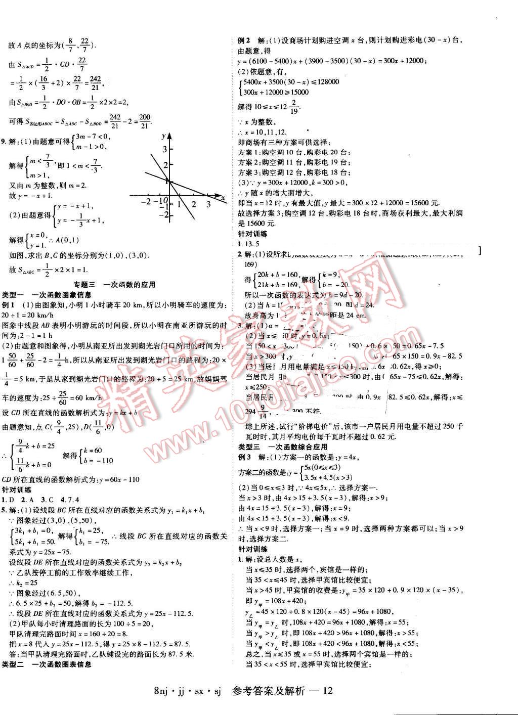 2016年金象教育U计划学期系统复习暑假作业八年级数学冀教版 第8页