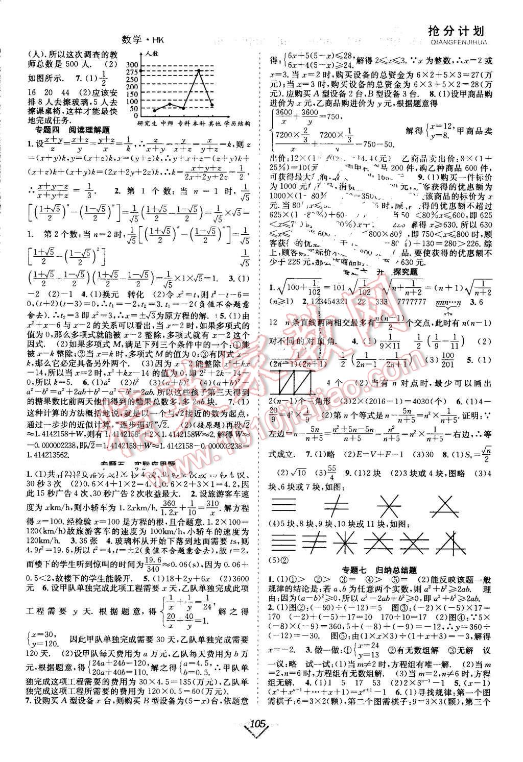 2016年赢在暑假抢分计划七年级数学沪科版 第5页