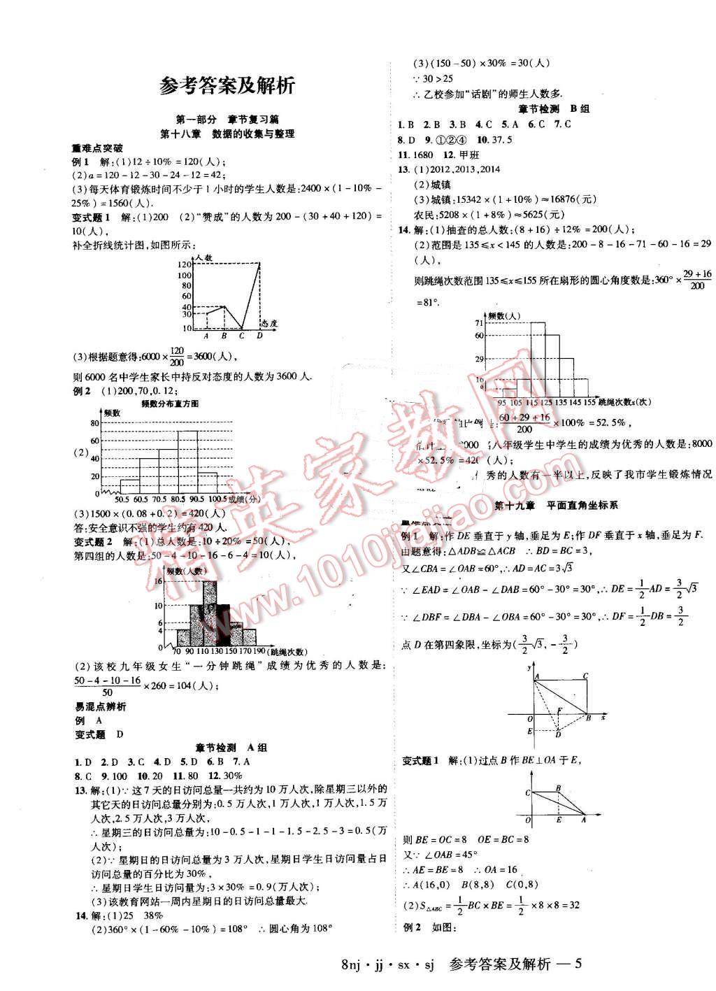 2016年金象教育U计划学期系统复习暑假作业八年级数学冀教版 第1页