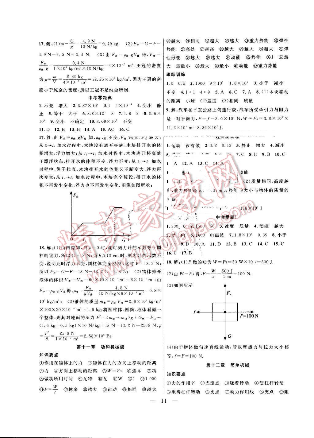 2016年暑假总动员八年级物理人教版合肥工业大学出版社 第3页