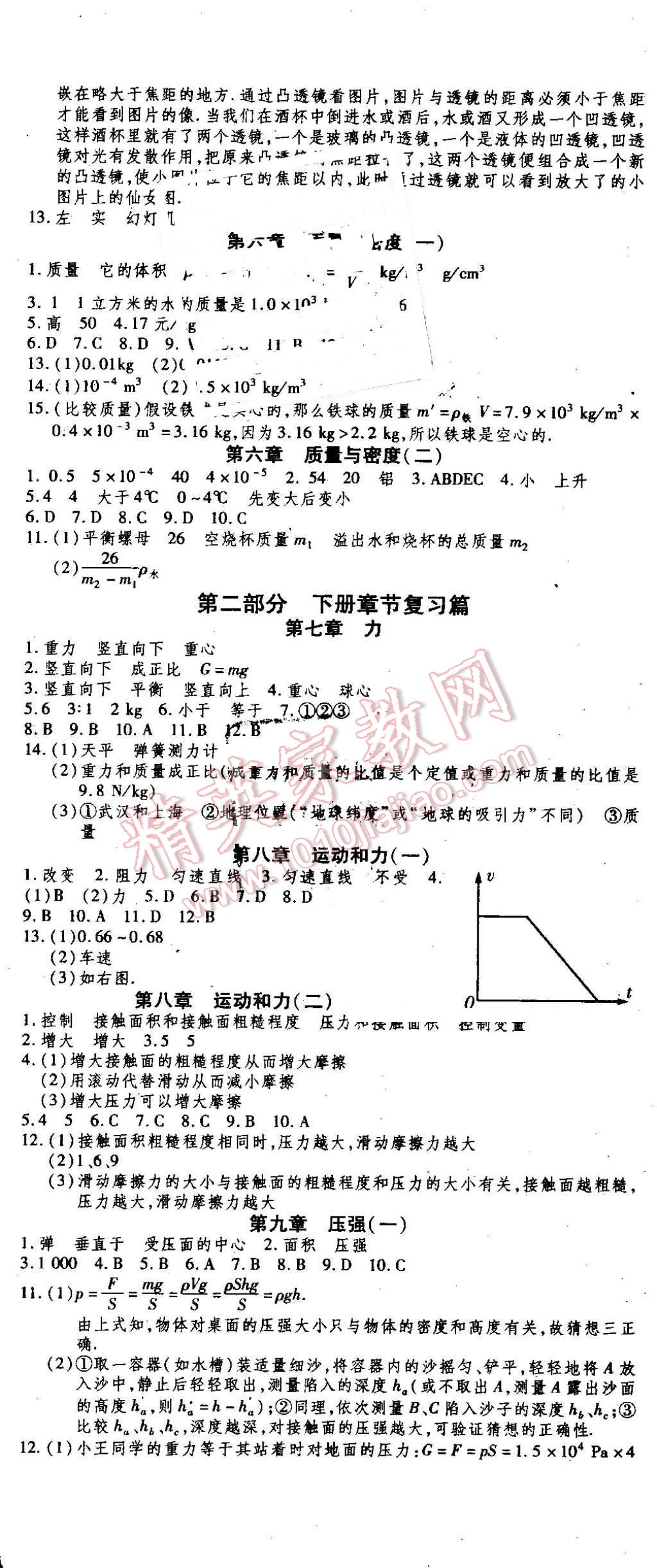 2016年智趣暑假温故知新八年级物理人教版 第2页