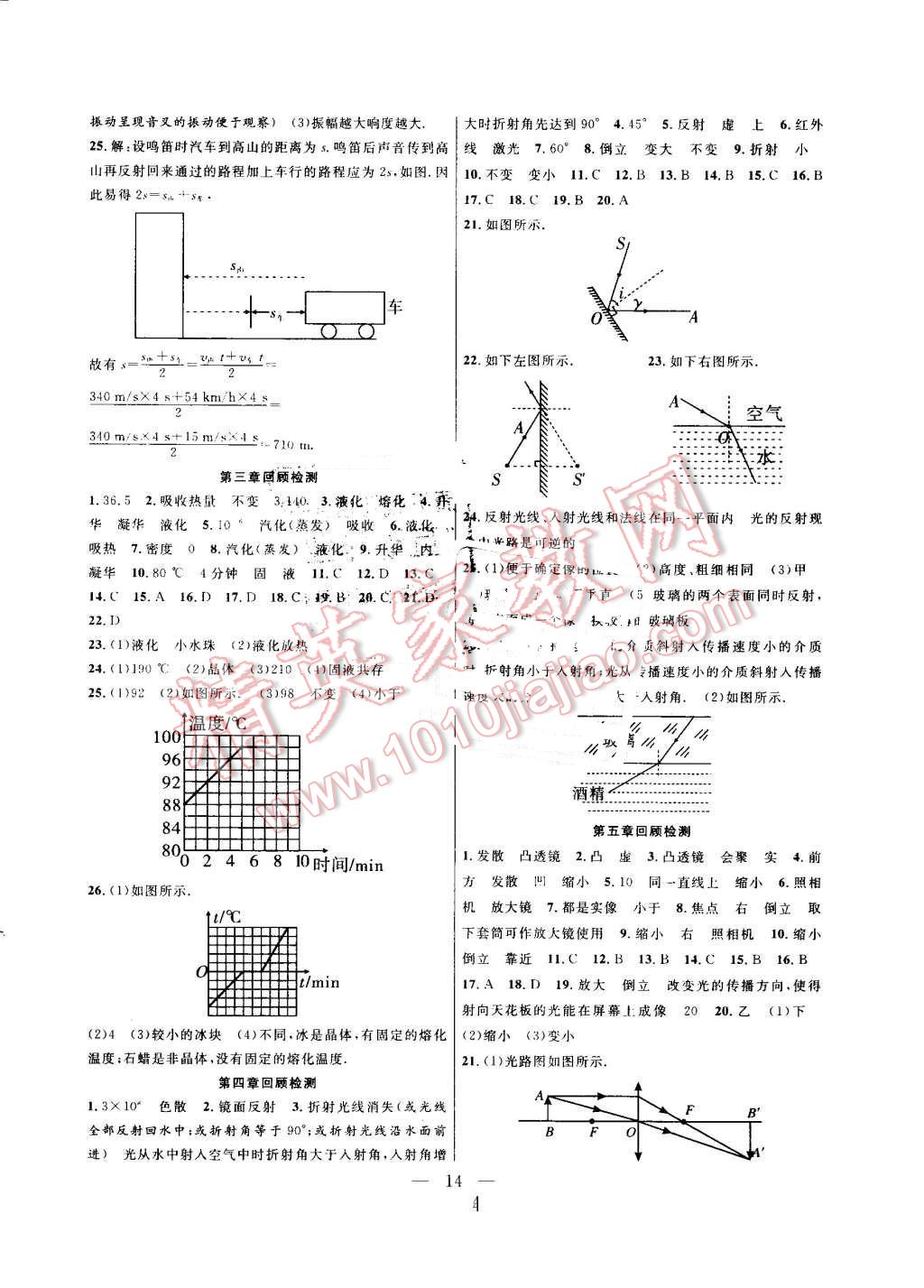 2016年暑假总动员八年级物理人教版合肥工业大学出版社 第6页