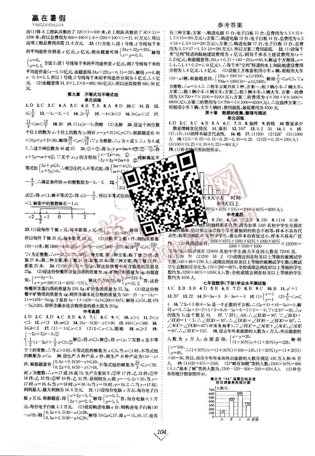 2016年赢在暑假抢分计划七年级数学人教版 第4页