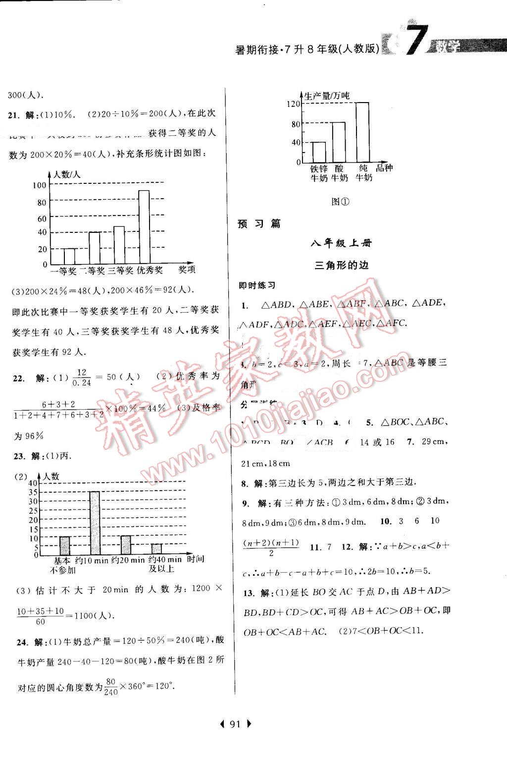 2016年學(xué)而優(yōu)初中暑期銜接7升8年級(jí)數(shù)學(xué)人教版 第7頁(yè)