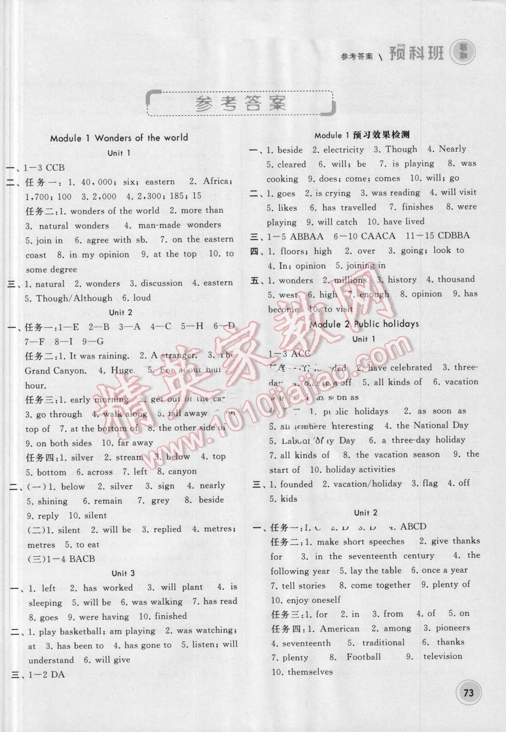 2016年經(jīng)綸學(xué)典暑期預(yù)科班8升9英語(yǔ)外研版 第1頁(yè)