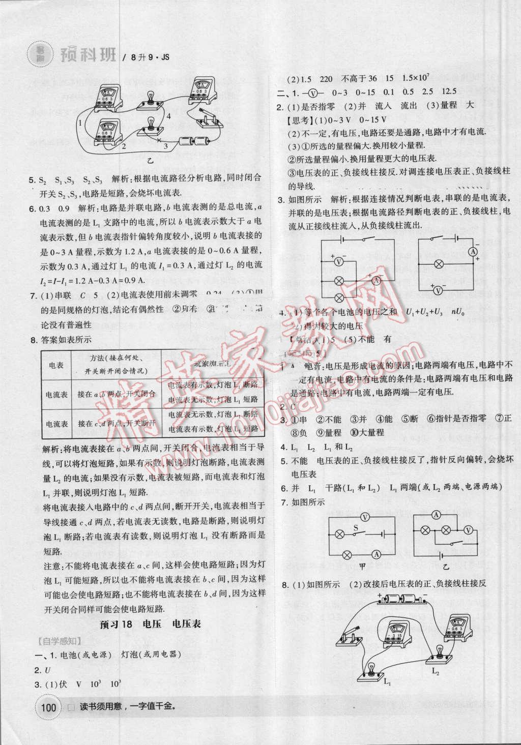 2016年經(jīng)綸學(xué)典暑期預(yù)科班8升9物理江蘇版 第14頁