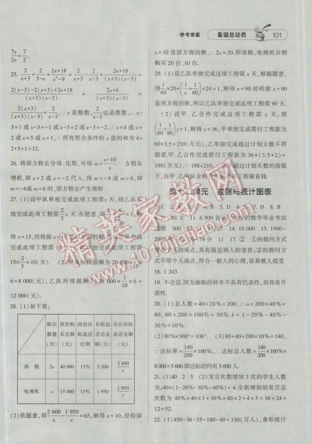 2016年暑假总动员7年级升8年级数学浙教版宁夏人民教育出版社 第7页