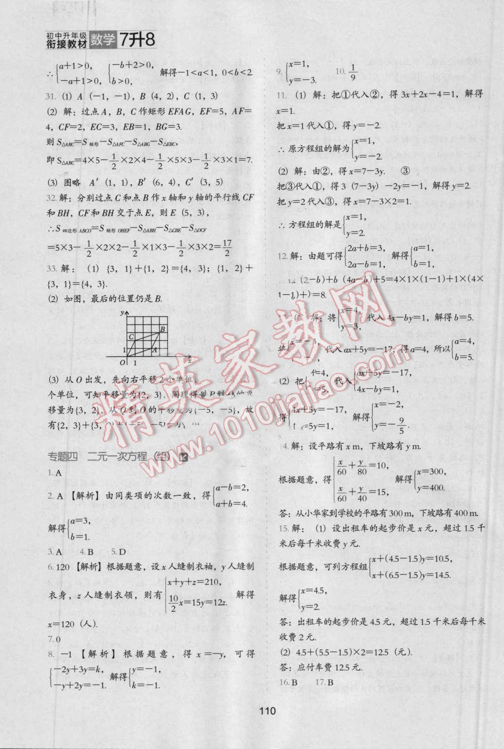 2016年鷹派教輔初中升年級銜接教材7升8年級數(shù)學(xué) 第5頁