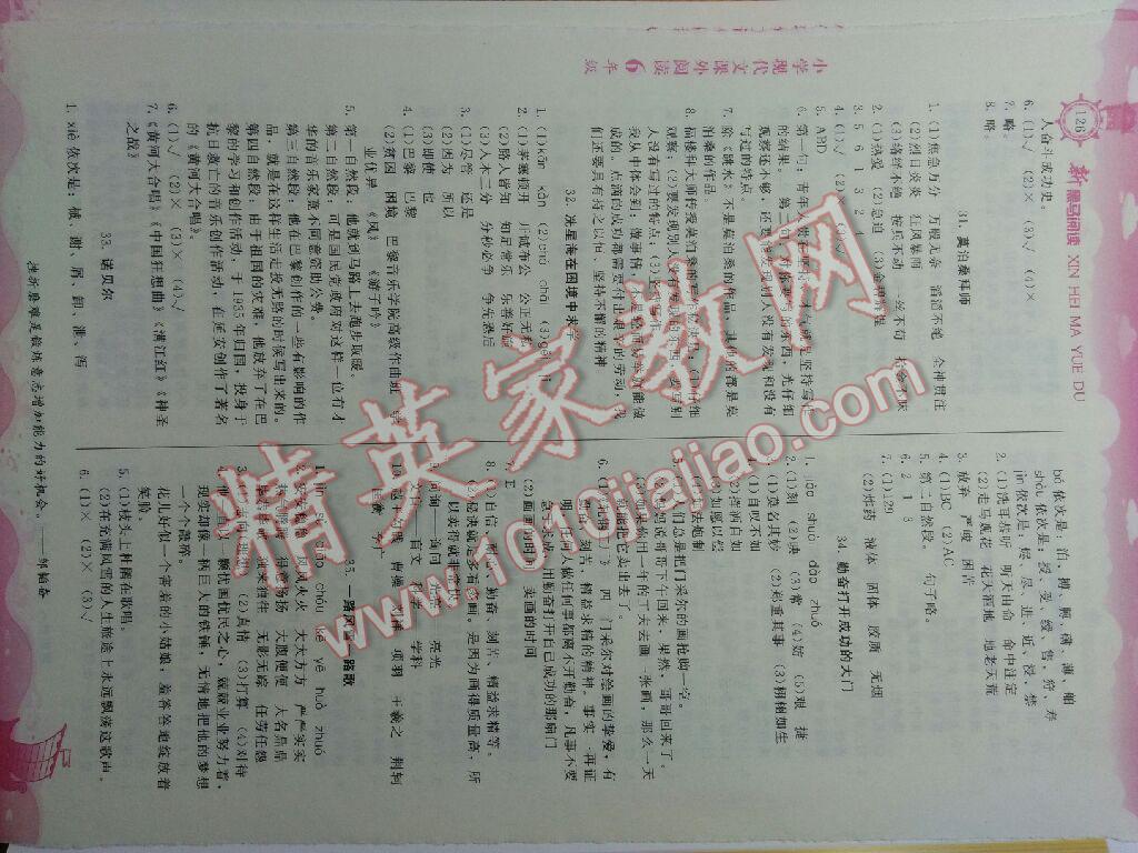 新黑马阅读现代文课外阅读小学六年级 第23页