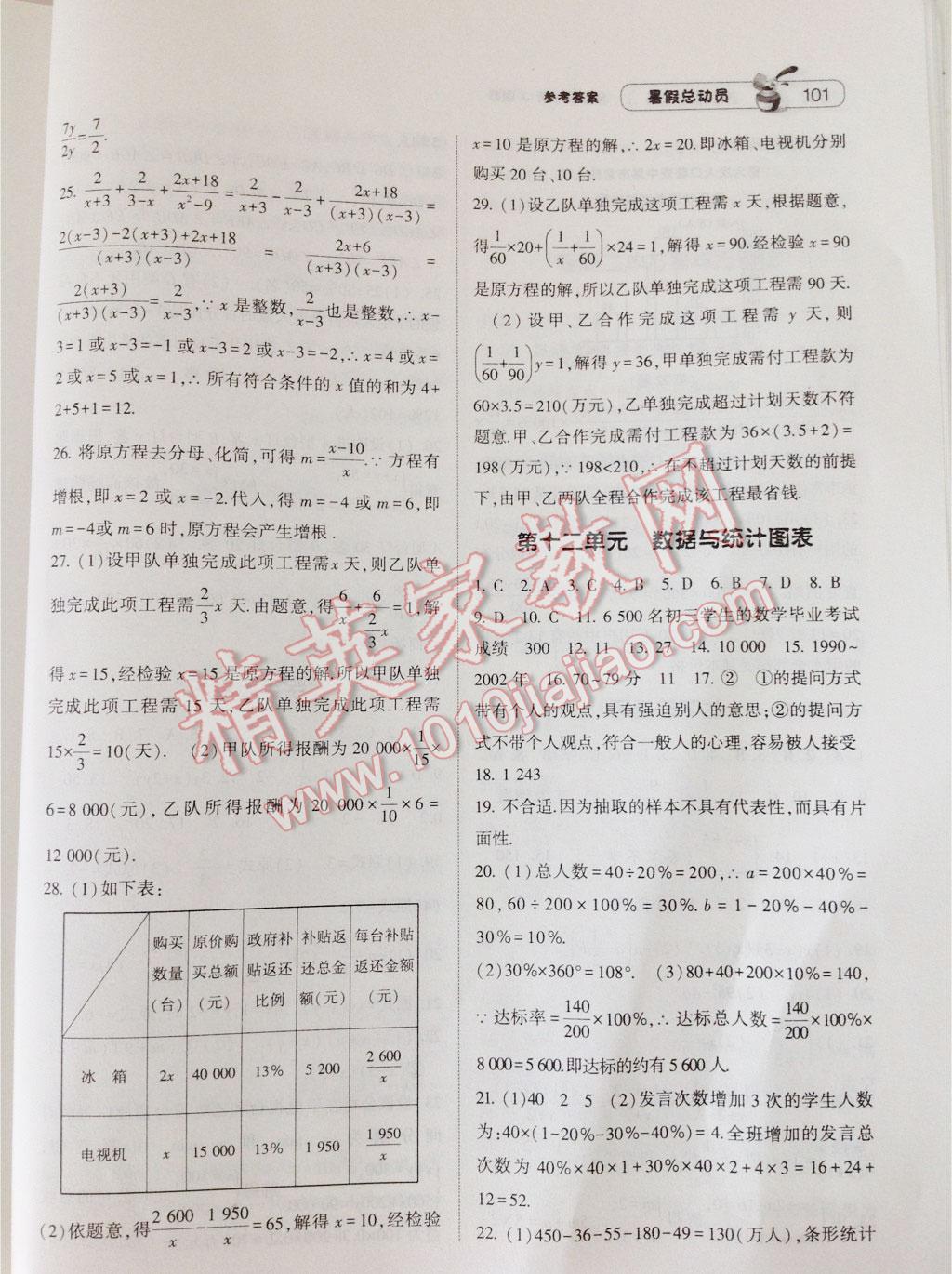 2016年暑假总动员7年级升8年级数学浙教版宁夏人民教育出版社 第21页