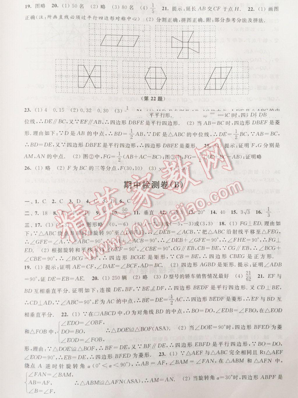 2016年阳光互动绿色成长空间八年级数学下册 第14页